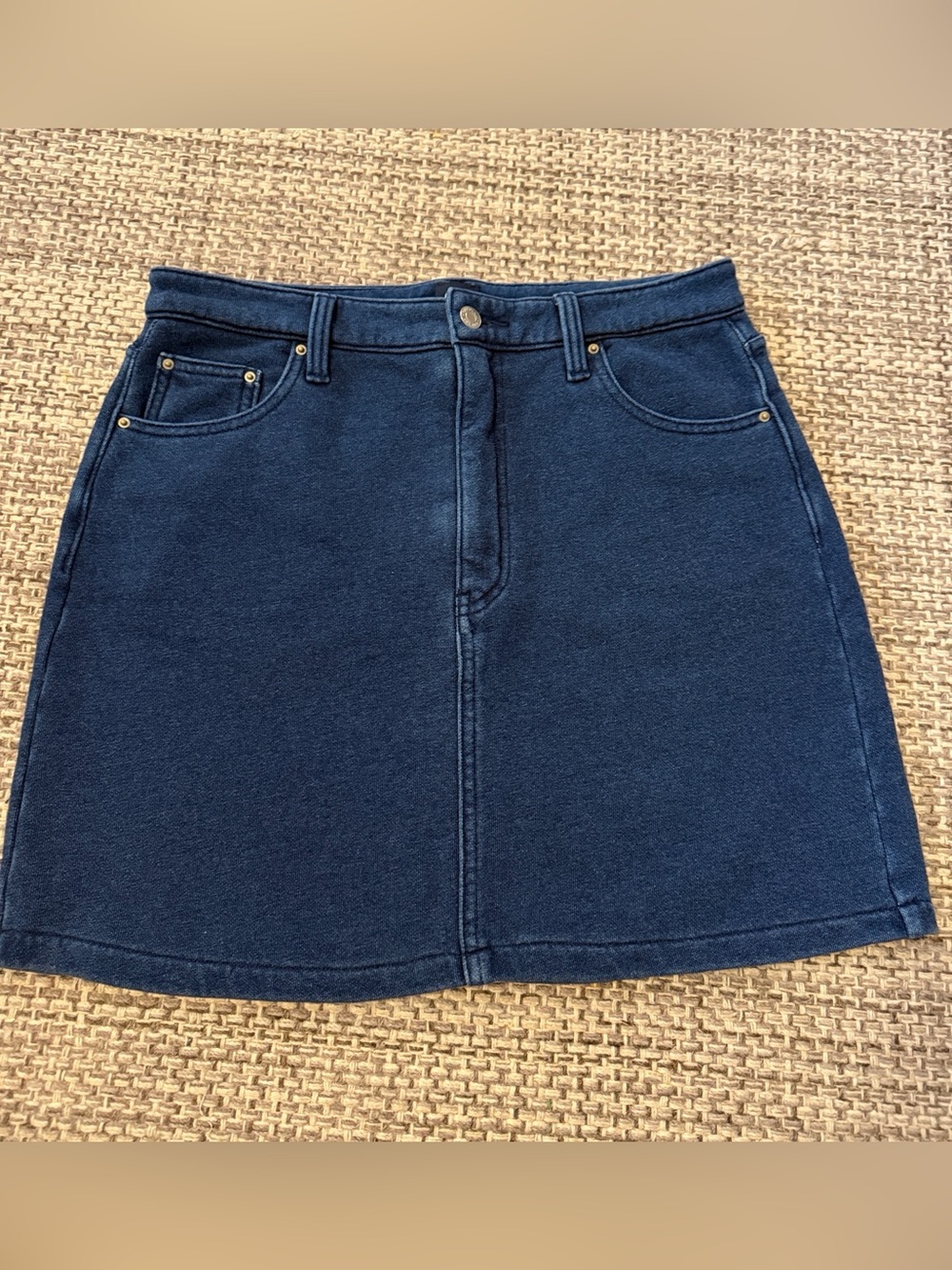 GAP Indigo Dark Wash Denim Pencil Mini Skirt SzM Retro 90's inspired
